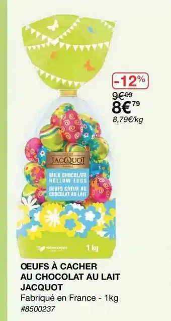 Costco Oeufs à Cacher Au Chocolat Au Lait Jacquot offre