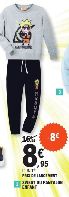 E.Leclerc SWEAT OU PANTALON ENFANT offre
