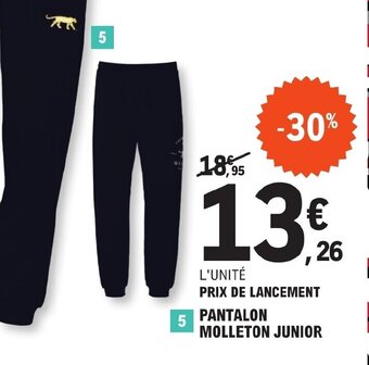 PANTALON MOLLETON JUNIOR