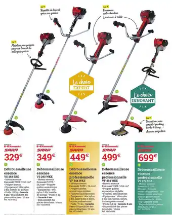 Espace emeraude Débroussailleuse Essence, Débroussailleuse Essence Professionnelle offre