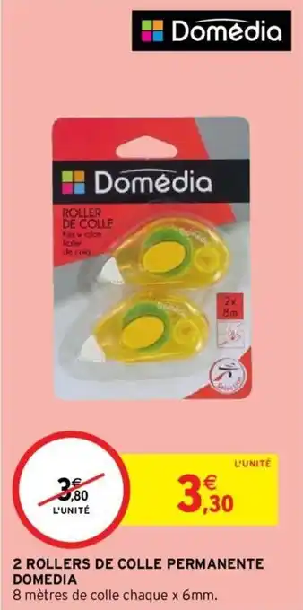 Intermarché 2 ROLLERS DE COLLE PERMANENTE DOMEDIA offre