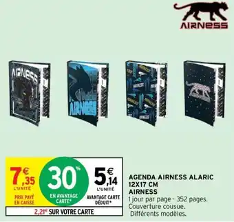 AGENDA AIRNESS ALARIC 12X17 CM AIRNESS