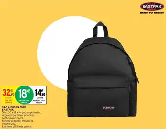 Intermarché SAC A DOS PADDED EASTPAK offre