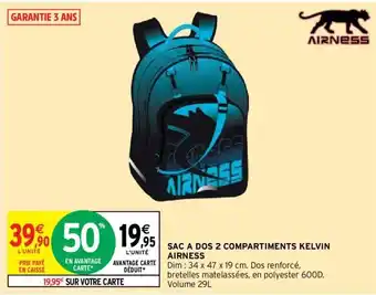 Intermarché SAC A DOS 2 COMPARTIMENTS KELVIN offre