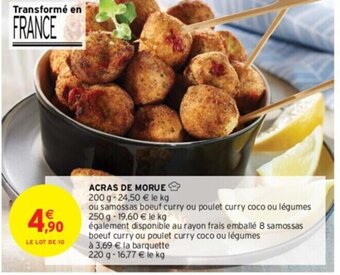 Intermarché ACRAS DE MORUE offre