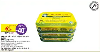 Intermarché SARDINES À L'HUILE D'OLIVE VIERGE EXTRA offre