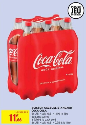 Intermarché BOISSON GAZEUSE STANDARD COCA COLA offre