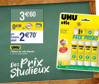 Cora x Carrefour (¹)Bâtons de colle blanche 5 x 8,2 g, pack promo offre