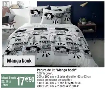 Cora x Carrefour Parure de lit "Manga book" offre