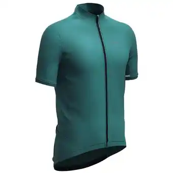 Decathlon Maillot velo route manches courtes ete homme - rc500 vert emeraude offre