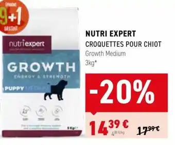 Tom&Co NUTRI EXPERT CROQUETTES POUR CHIOT Growth Medium offre