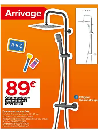Castorama Colonne de douche Dint offre