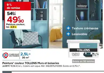 Castorama Peinture* couleur TOLLENS Murs et boiseries offre