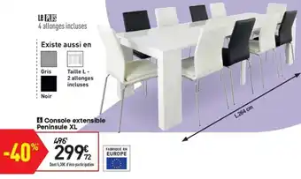 Conforama Console extensible Peninsule XL offre