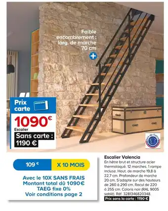 Castorama Escalier Valencia offre