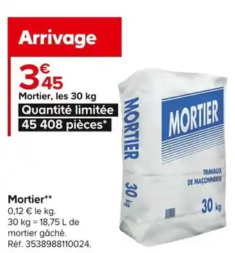 Castorama Mortier offre