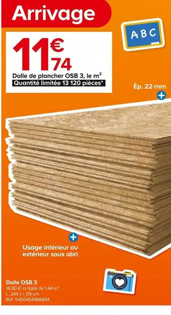 Castorama Dalle OSB 3 offre