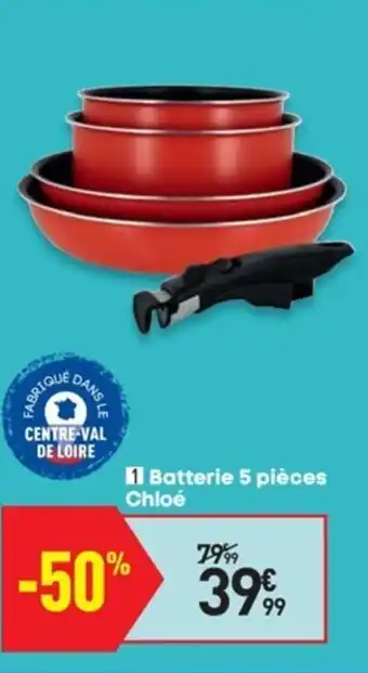 Conforama Batterie 5 pièces Chloè offre