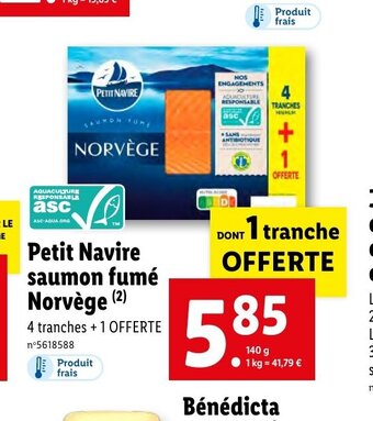 Lidl Petit Navire saumon fumé Norvège (2) offre