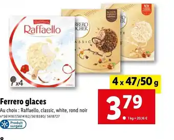 Lidl Ferrero glaces offre