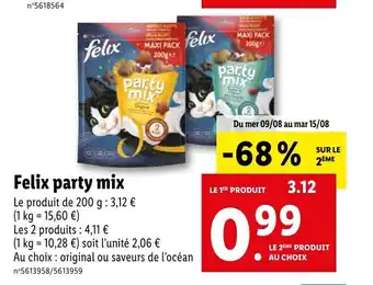 Lidl Felix party mix offre