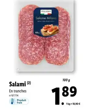 Lidl Salami (2) offre