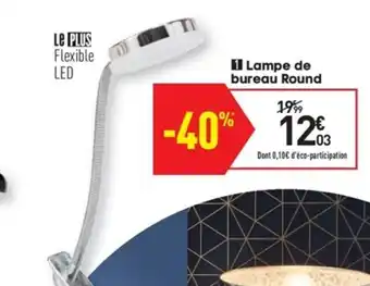 Conforama Lampe de bureau round offre