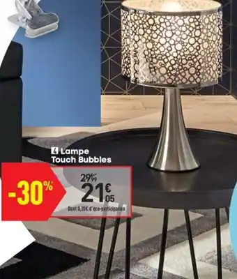 Conforama Lampe touch bubbles offre