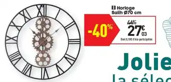 Conforama Horloge Salih ø70 cm offre