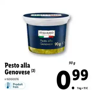 Lidl Pesto alla Genovese (2) offre