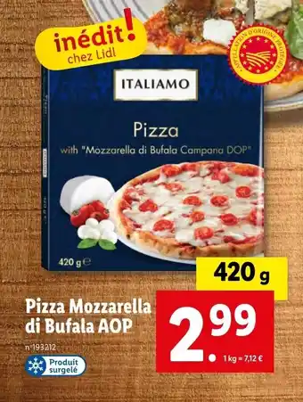 Pizza Mozzarella di Bufala AOP