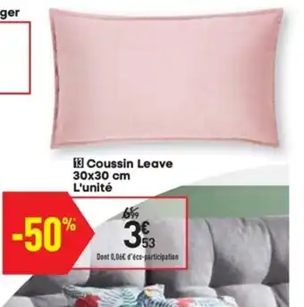 Conforama Coussin Leave offre