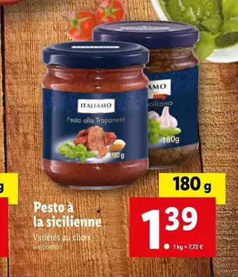 Lidl Pesto à la sicilienne offre