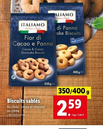 Lidl Biscuits sablés offre