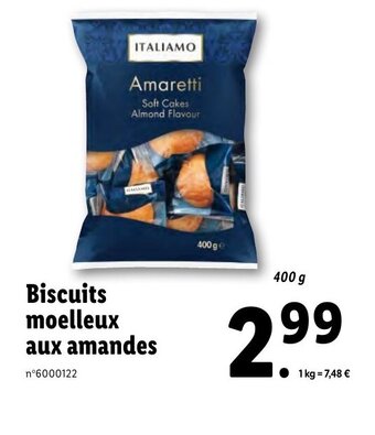 Lidl Biscuits moelleux aux amandes offre
