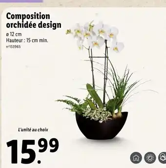 Lidl Composition orchidée design offre