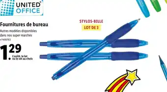 Lidl Fournitures de bureau offre