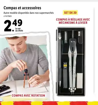 Lidl Compas et accessoires offre