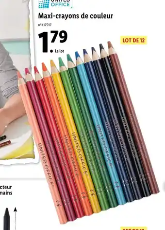 Lidl Maxi-crayons de couleur offre