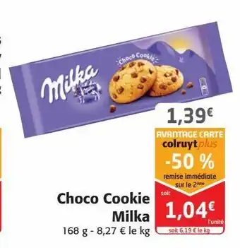 Colruyt Choco cookies milka offre