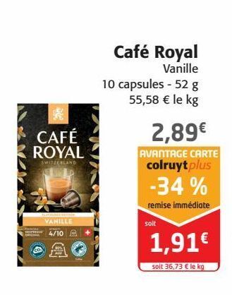 Colruyt Café royal offre