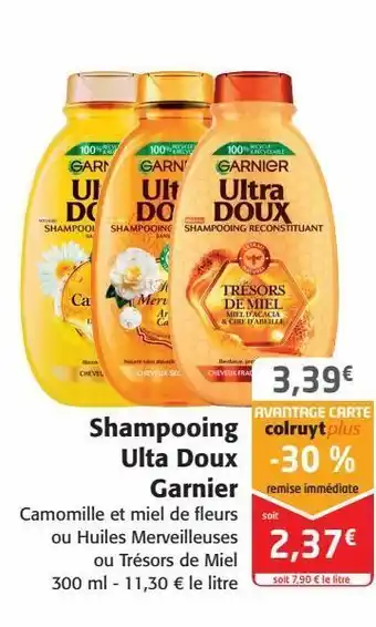 Colruyt Shampoing ultra doux garnier offre