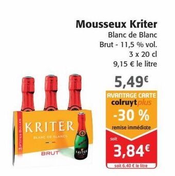 Colruyt Mousseux kriter offre