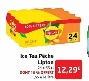 Colruyt Ice tea pêche lipton offre