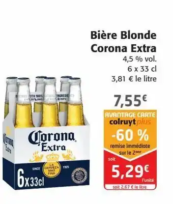 Colruyt Bière blonde corona extra offre