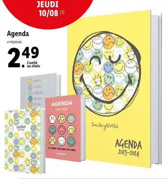 Lidl Agenda offre