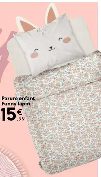 Maxi Bazar Parure enfant funny lapin offre