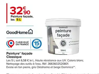 Castorama Goodhome peinture* façade classique offre