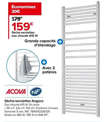 Acova sèche-serviettes angora