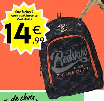 Maxi Bazar Redskins sac à dos 2 compartiments offre